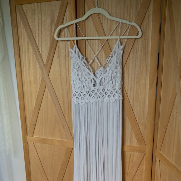 Free People Adella Maxi Slip Dress - Star Dust - Picture 1 of 2